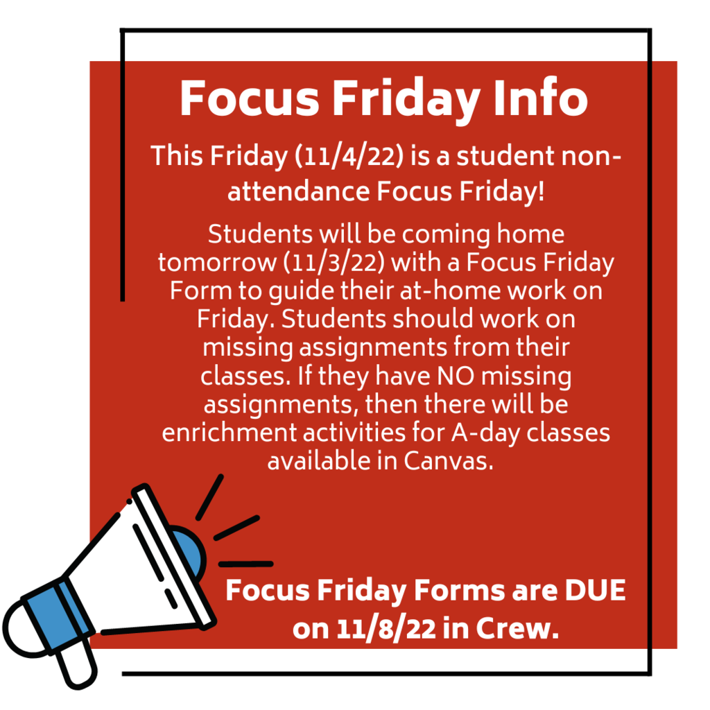 Focus Friday Reminder 